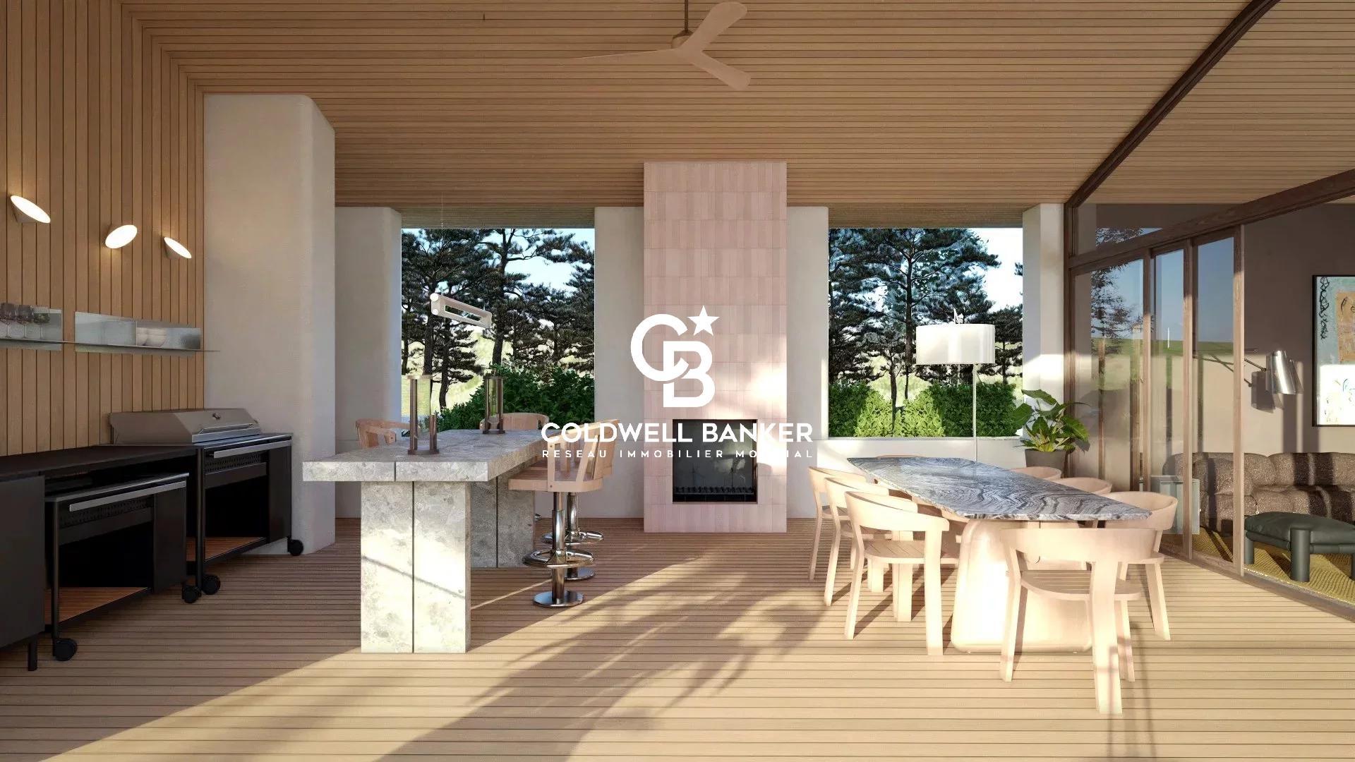 Projet de villa contemporaine à vendre à Hossegor - grand terrain, vue lac et piscine