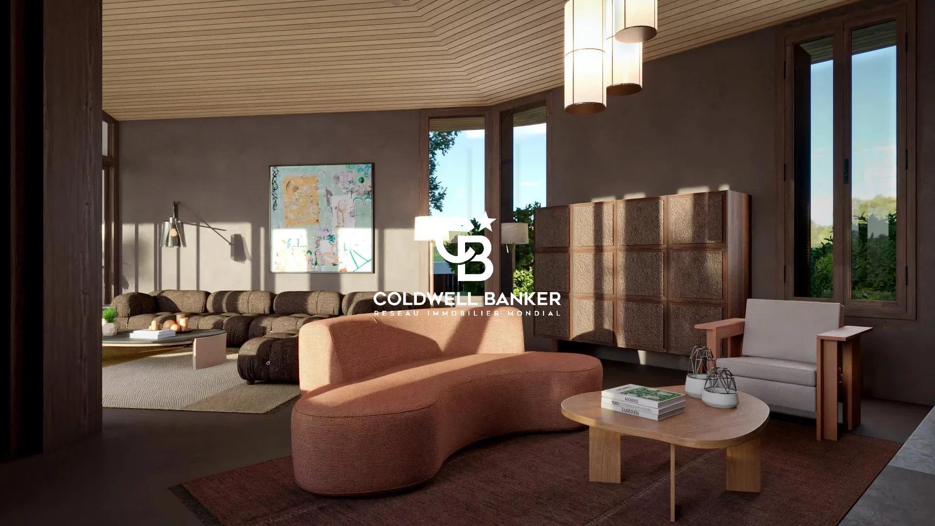Projet de villa contemporaine à vendre à Hossegor - grand terrain, vue lac et piscine