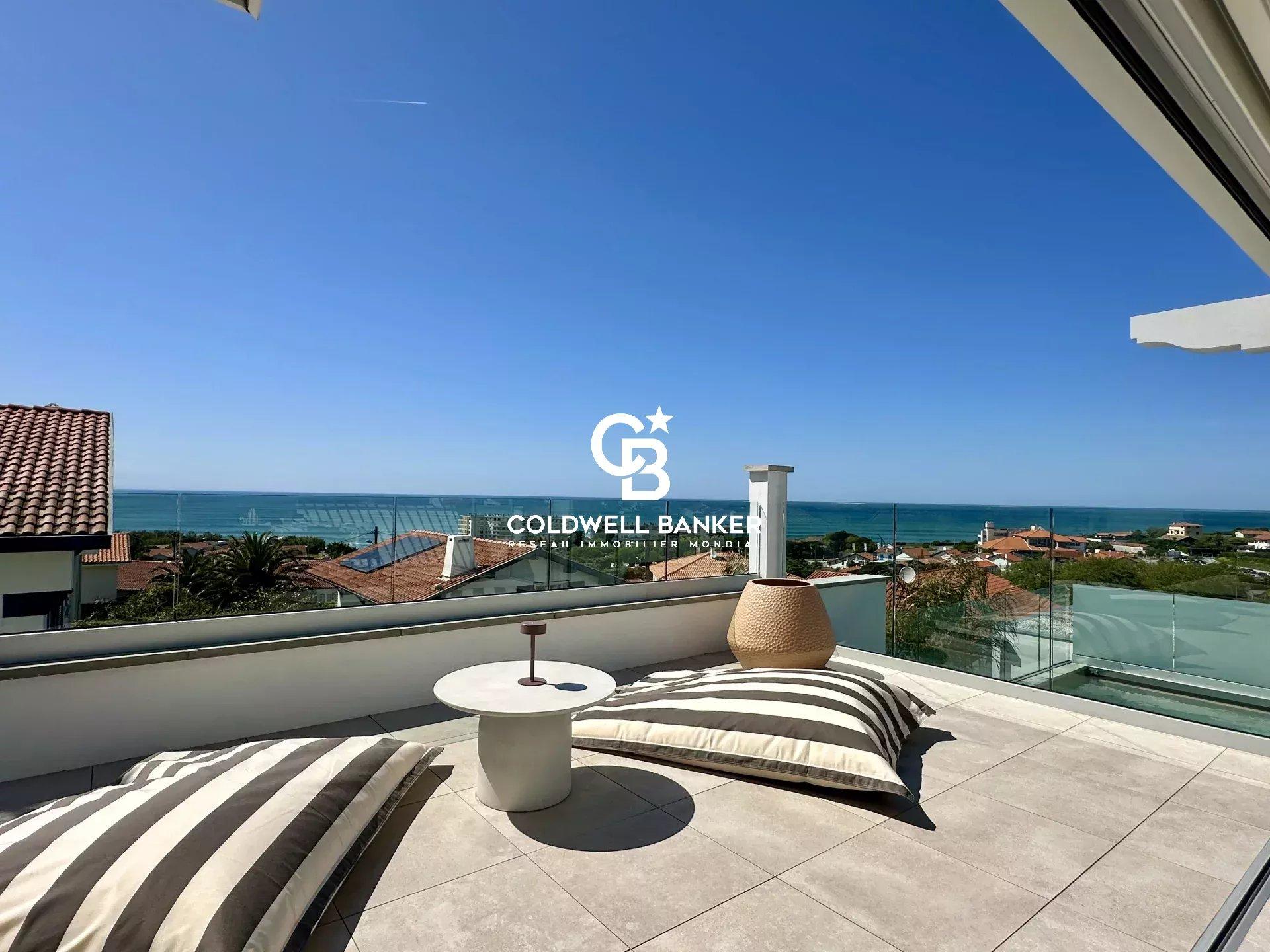 Maison à vendre à Biarritz Milady - contemporaine, vue panoramique océan, 5 suites, piscine