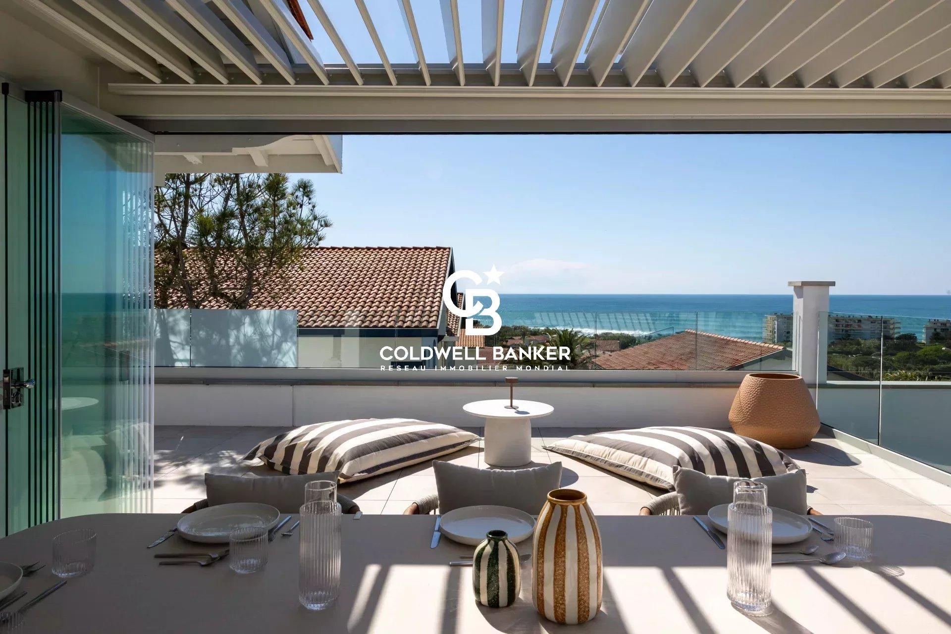 Maison à vendre à Biarritz Milady - contemporaine, vue panoramique océan, 5 suites, piscine