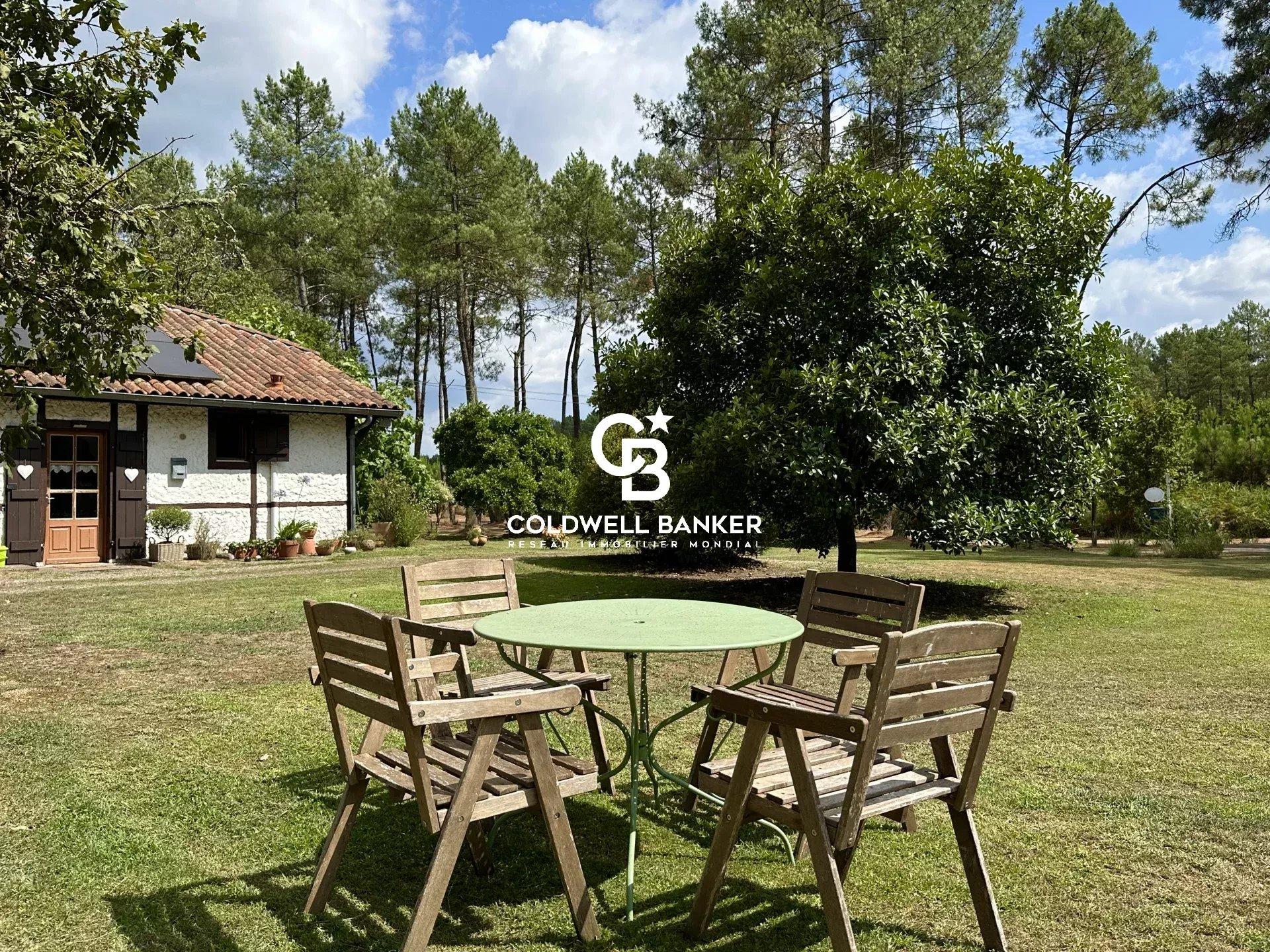 Maison à vendre à 35 minutes des plages – Airial landais avec piscine, tennis et dépendances
