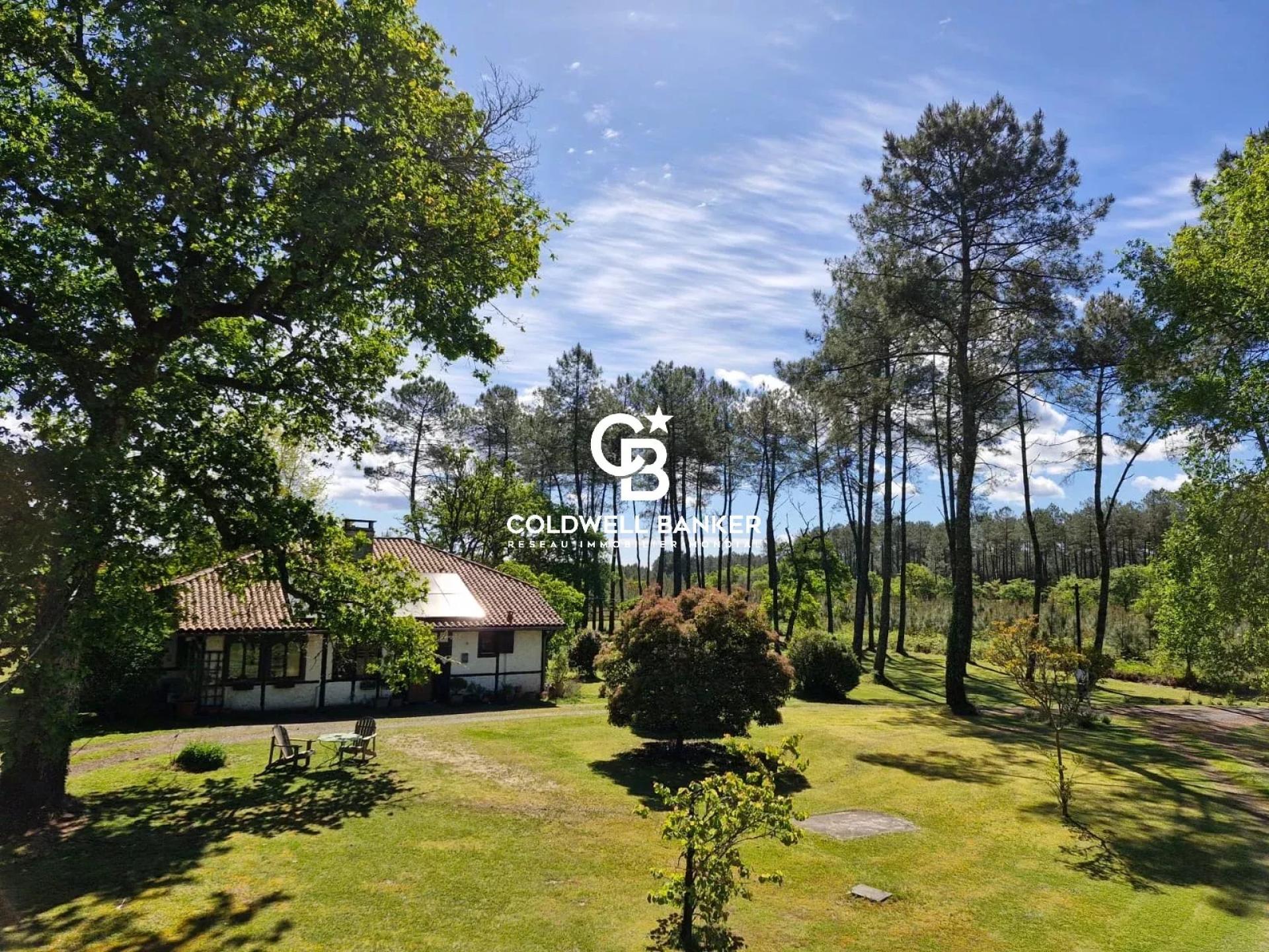 Maison à vendre à 35 minutes des plages – Airial landais avec piscine, tennis et dépendances