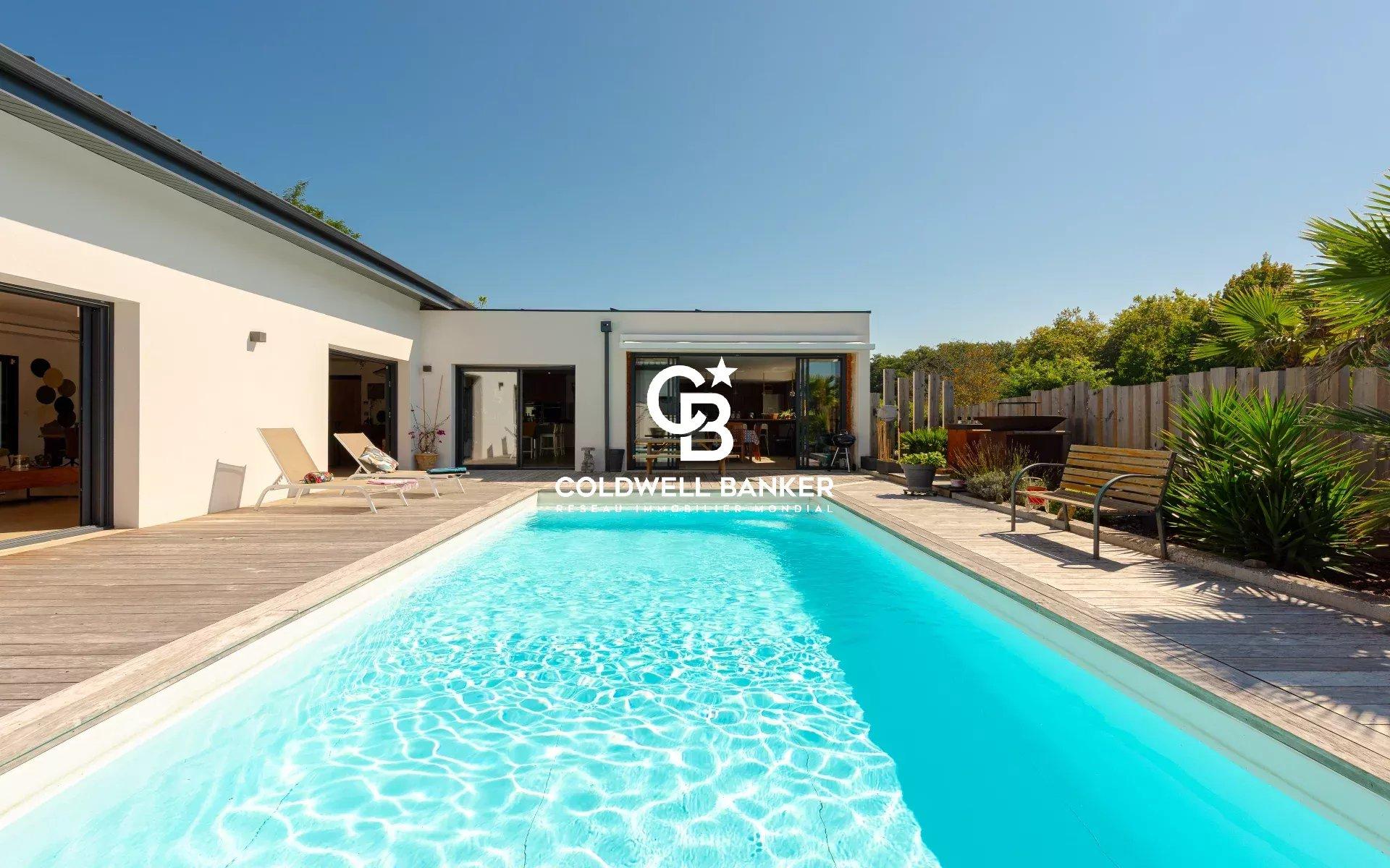 Maison à vendre à Saubrigues – maison contemporaine avec piscine, 4 suites et sous-sol aménagé