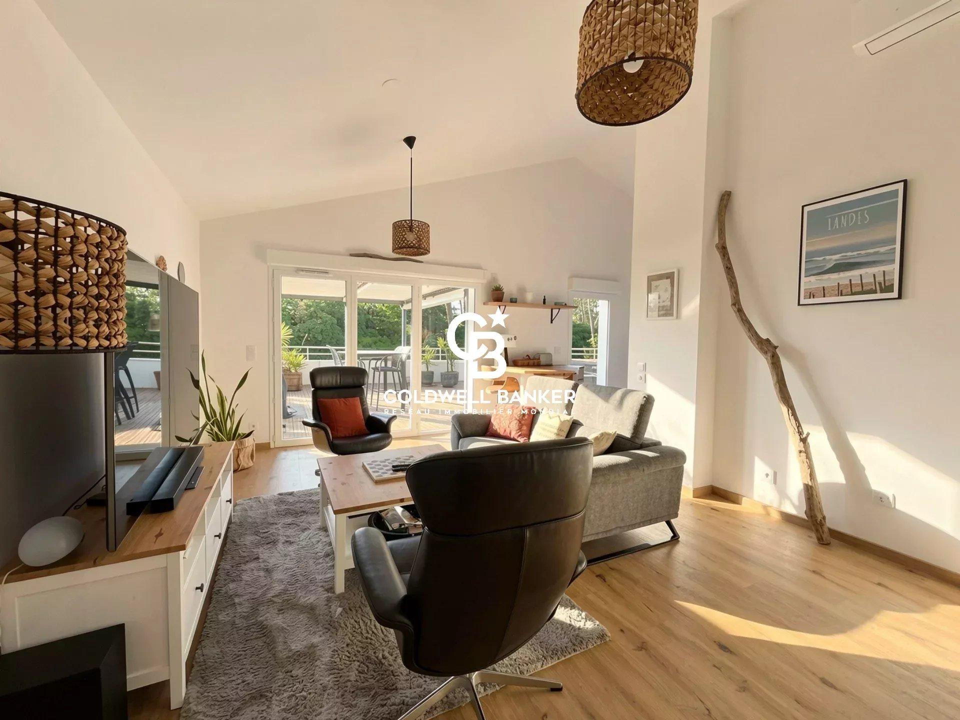 Appartement à vendre Capbreton - dernier étage, 3 chambres, terrasse de 81 m², vue forêt